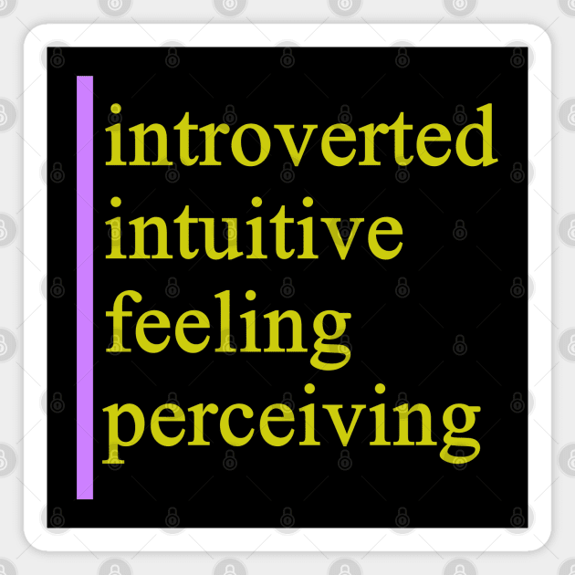 INFP - Introverted Intuitive Feeling Perceiving Magnet by coloringiship